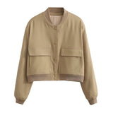 Women's Maven Cropped Bomber Jacket