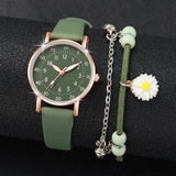 Veya Olive Quartz Watch