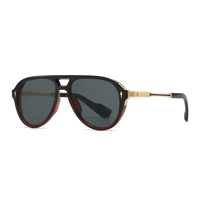 Jade Retro Aviator Sunglasses