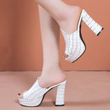 Palermo Croc Heels