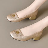 Elora Square Toe Heels