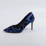 Calista Blue Ink Heels