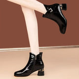 Valerine Gloss Ankle Boots