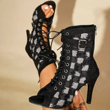 Carina Fringe Lace Boots