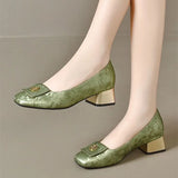 Elora Square Toe Heels
