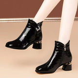 Valerine Gloss Ankle Boots