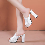 Palermo Croc Heels