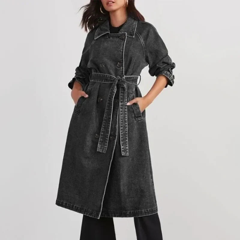 Rivera Denim Trench Coat