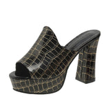Palermo Croc Heels