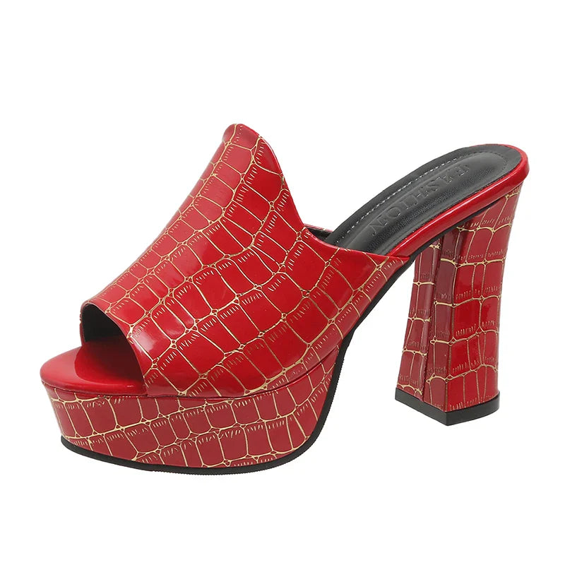 Palermo Croc Heels
