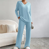 Evangeline Ribbed Knit Lounge Set