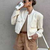 Women's Maven Cropped Bomber Jacket