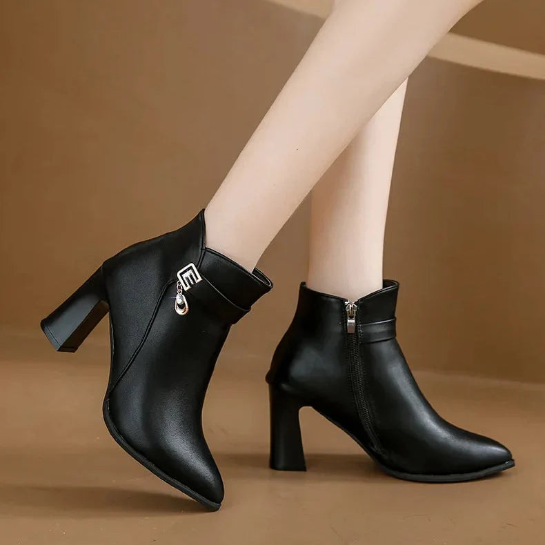 Madison Zip Ankle Boots