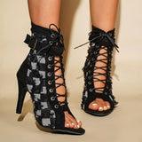 Carina Fringe Lace Boots