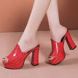 Palermo Croc Heels