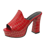 Palermo Croc Heels