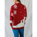 Women's Knitted Long Sleeve Christmas Sweater