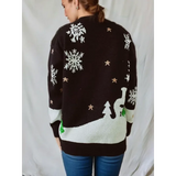 Women's Knitted Long Sleeve Christmas Sweater