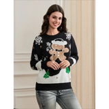 Women's Knitted Long Sleeve Christmas Sweater