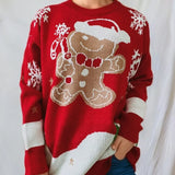 Women's Knitted Long Sleeve Christmas Sweater
