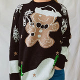 Women's Knitted Long Sleeve Christmas Sweater