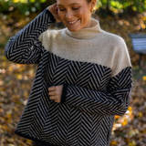 The Eireann Chevron Turtleneck Sweater