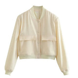 Women's Maven Cropped Bomber Jacket