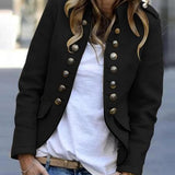 Blazer With Stand-Up Collar for Women